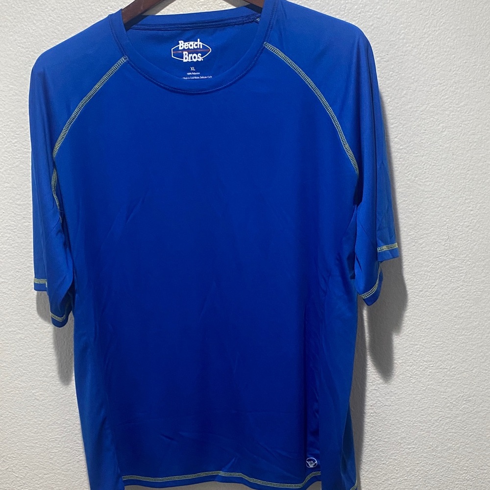 Beach Bros Men's Blue Short Sleeve Tee